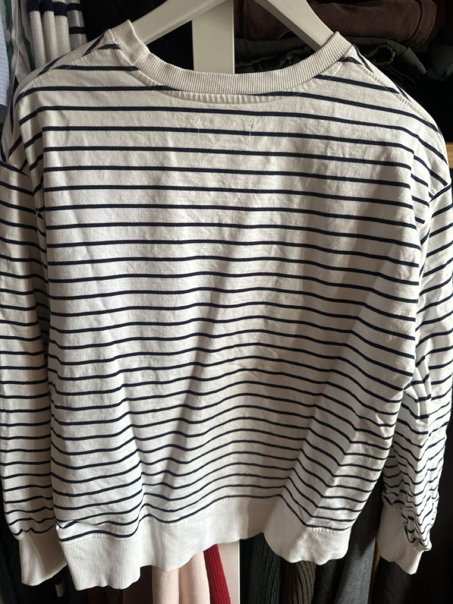 Maglioni & Felpe: Pullover gestreift Gr. L, blauweiss Baumwolle – Usato da Münsingen venduto da Secondhand89 3