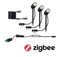 Paulmann Plug & Shine LED Gartenstrahler Pike Anthrazit