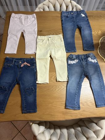 Pantaloni bambina misti taglia 80/86 usati