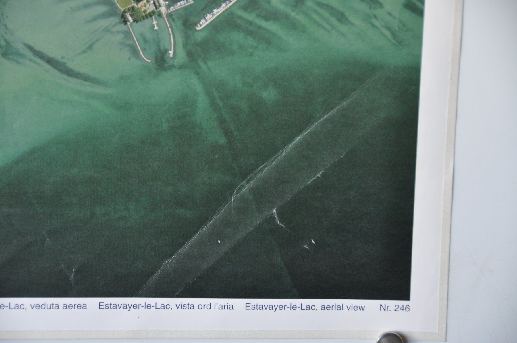 Foto & Immagini: Schulwandbild  Flugbild Estavayer-le-lac – Usato da Härkingen venduto da sammelbecken 2