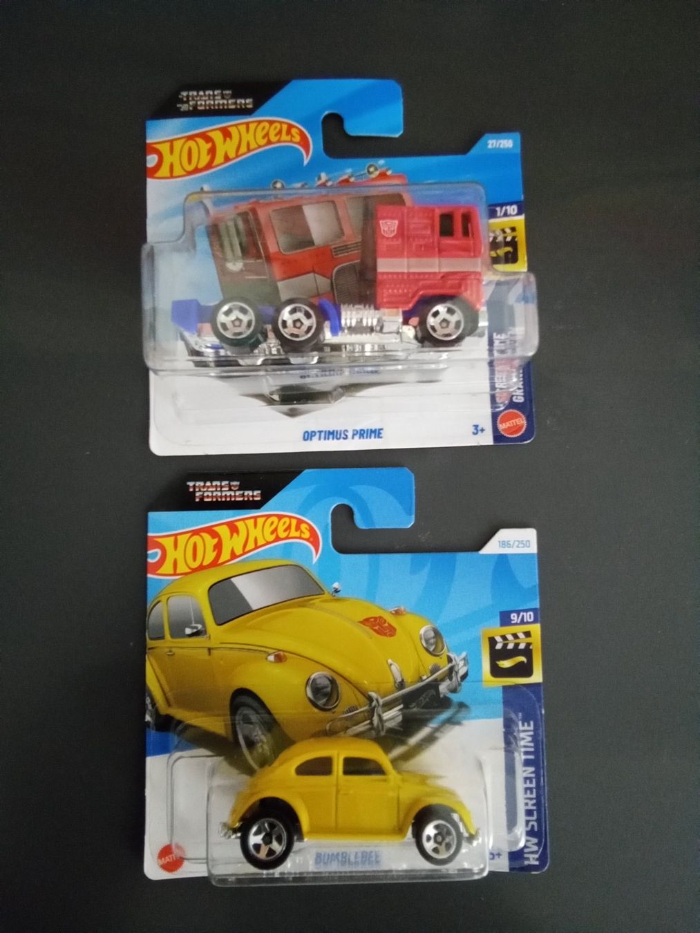 Hot Wheels Modellini d'auto: Hot Wheels Transformers Optimus Prime & Bumblebee 2er Set – Nuovo e nell'imballaggio originale da Klingnau venduto da Wild71