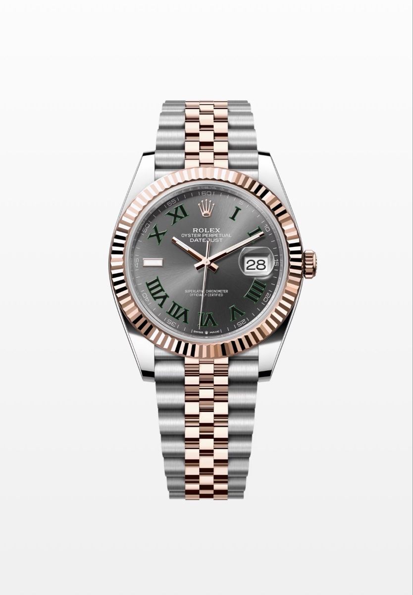 Rolex Orologi: Rolex Datejust 41 Wimbledon Everose-Gold | 126331 – Nuovo (secondo la descrizione) da Uster venduto da Falino