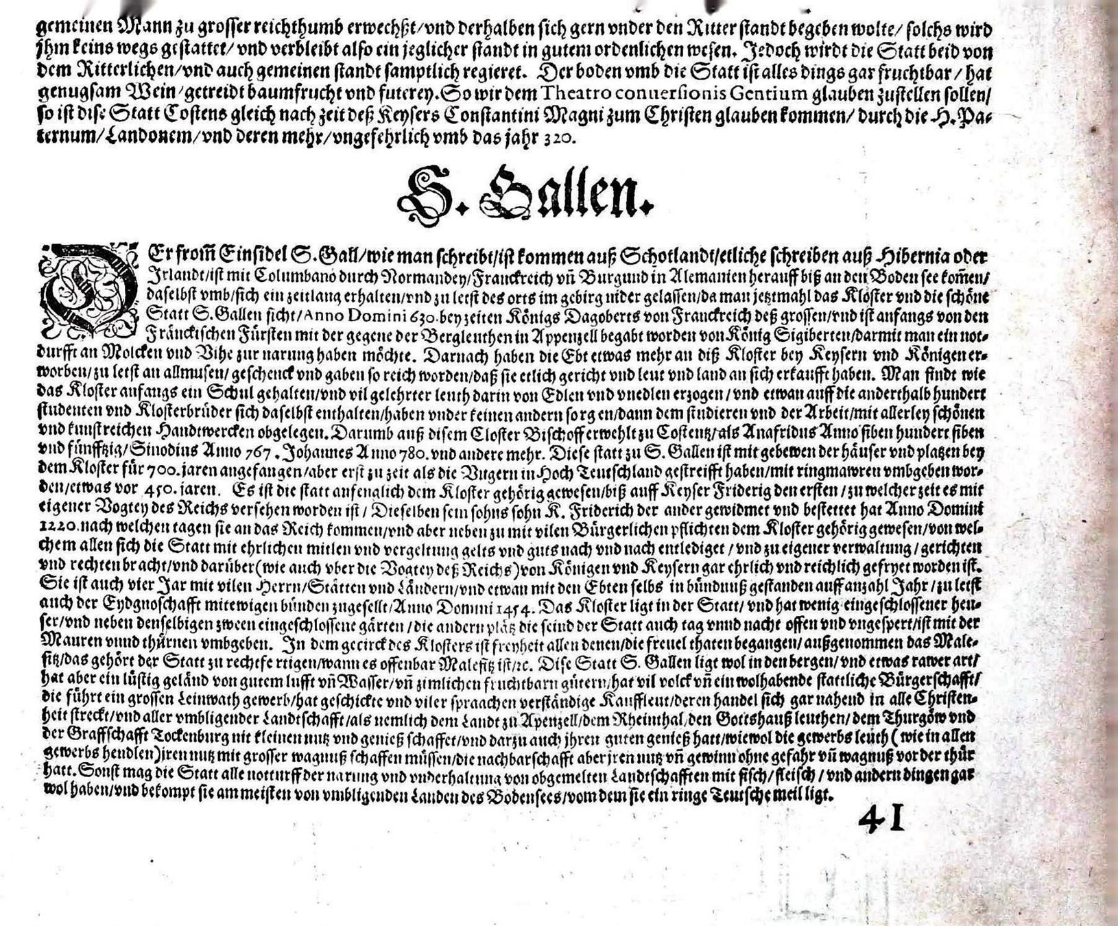 Stiche: St. Gallen Braun-Hogenberg – Gebraucht aus Rafz von Helvet32 2