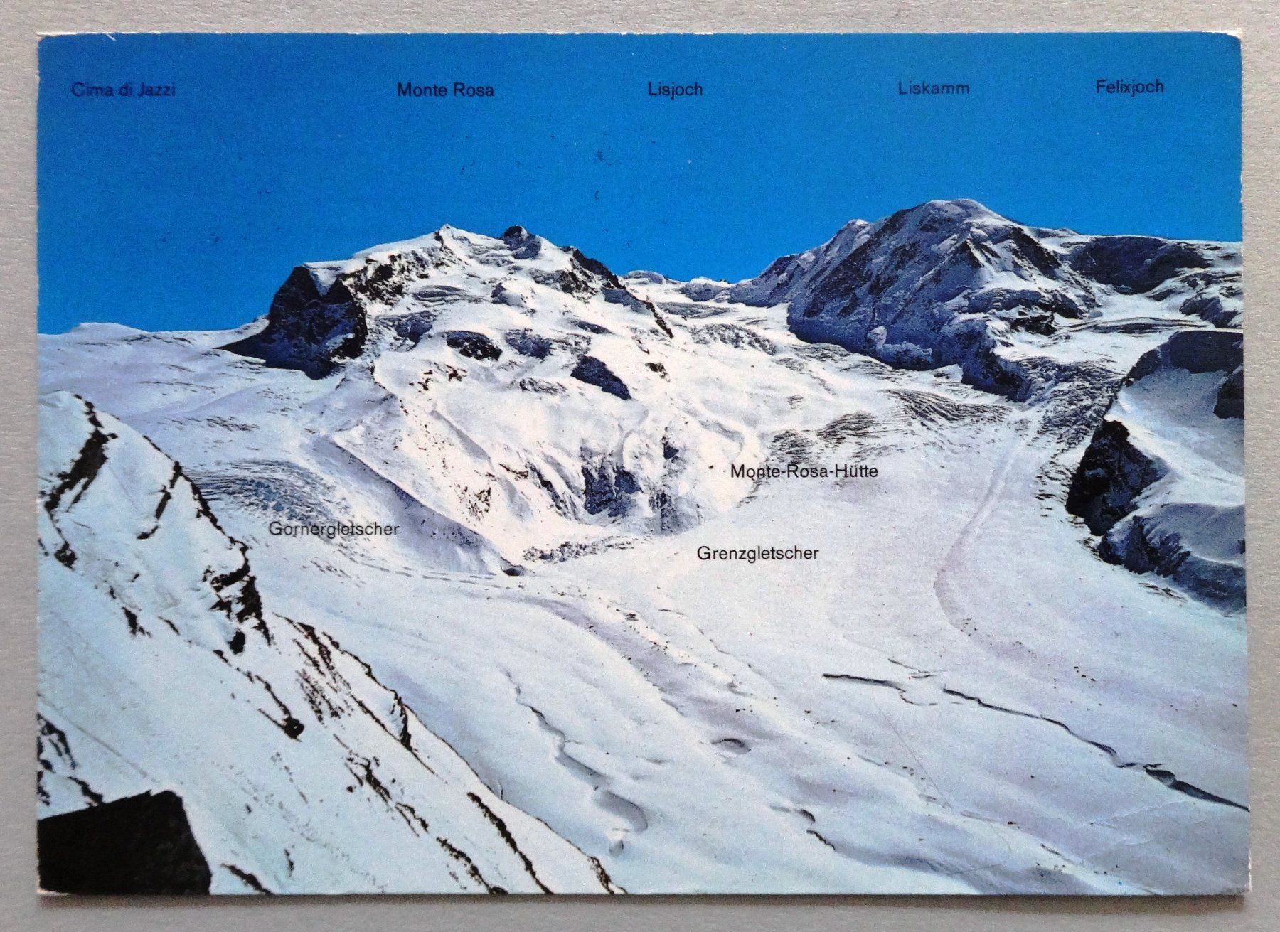 Ansichtskarten: Zermatt, Blick vom Gornergrat 3150 m – Defekt aus Fétigny von Billy2miny