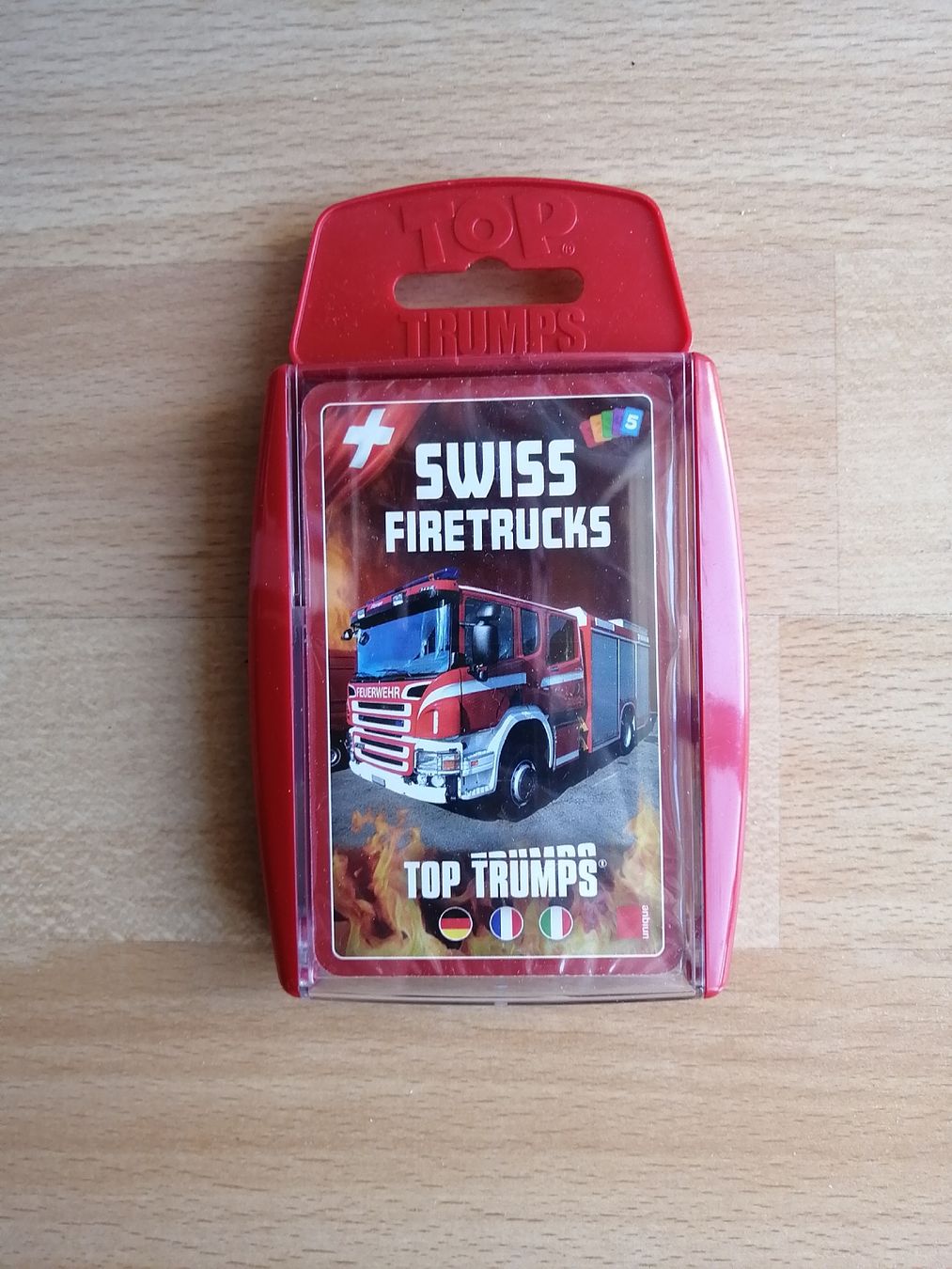 Giochi: TopTrumps - Swiss Firetrucks – Nuovo e nell'imballaggio originale da Hägendorf venduto da Fiooo