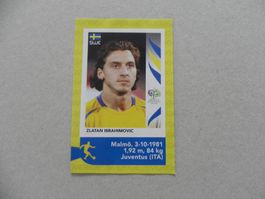Orginal Panini Fussball Bild Schweden Zlatan Ibrahimovic