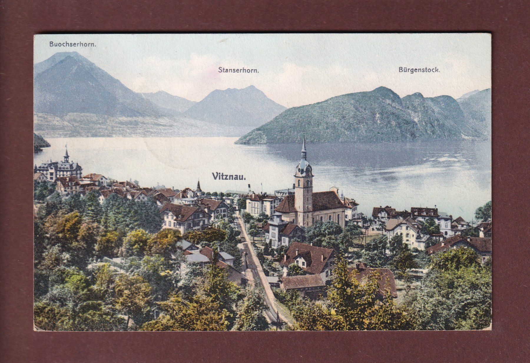 Cartoline postali: VITZNAU - 1906 – Usato da Pully venduto da nicecards