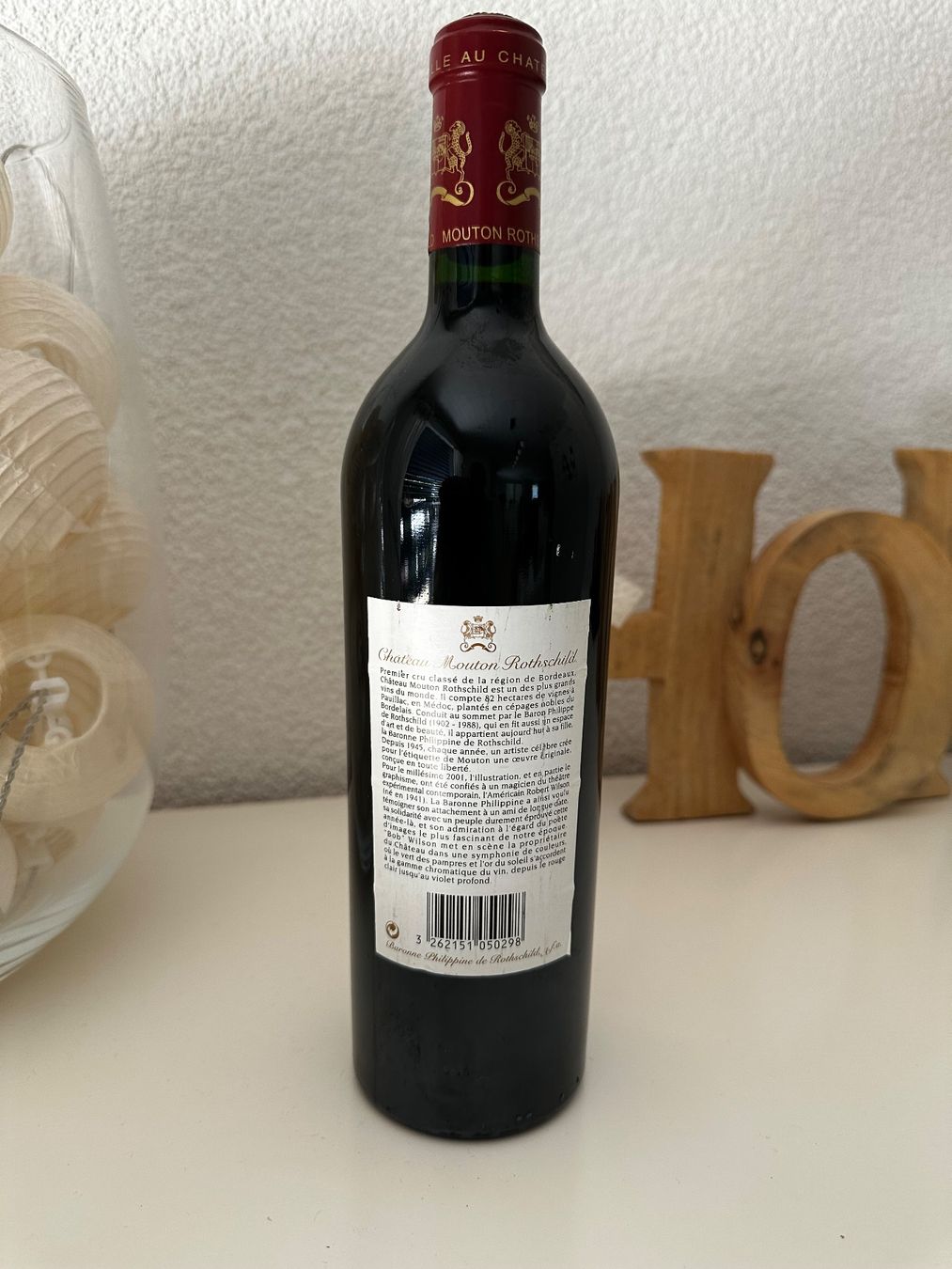 Mouton Rothschild Vins: Château Mouton Rothschild 2001 – Neuf (Voir description) à Yens par Rilou80 5