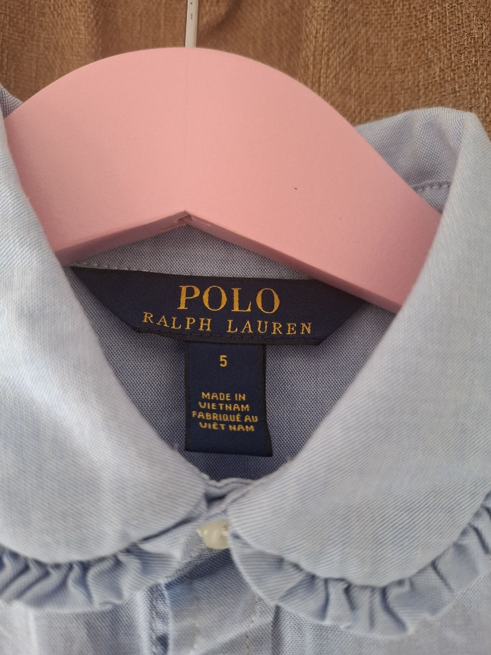 Ralph Lauren Camicette, T-shirt & Top: Polo Ralph Lauren Bluse, Grösse 5, Hellblau – Usato da Rotkreuz venduto da PrelovedPicks 2