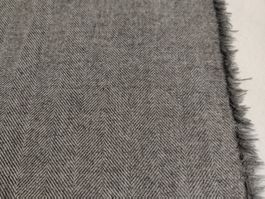 Baumwolle gewoben Fischgrat 2.40x1.52m grigio mélange