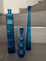 3 Stk. Deko Vasen blau