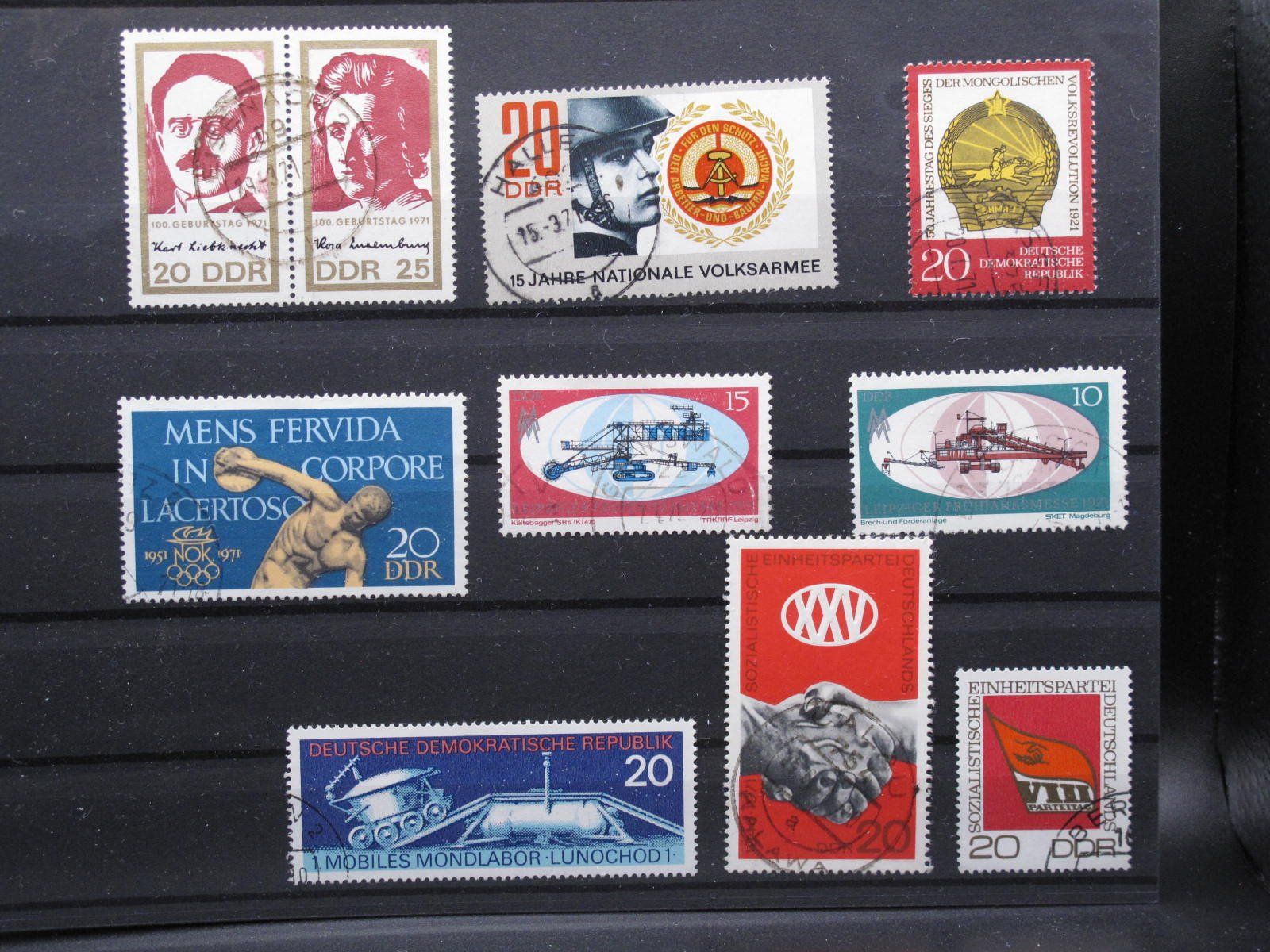 Alle Briefmarken: DDR 1971 Briefmarken I gest. – Gebraucht aus Wil SG von fva01
