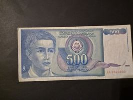 Yougoslavie 1990 500 dinara P106