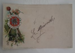 1900 Ansichtsakrte  Mit Herz und Hand fürs Alpenland