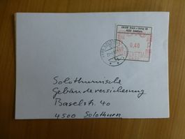Solothurn, Union Druck + Verlag Werbemarke 1982