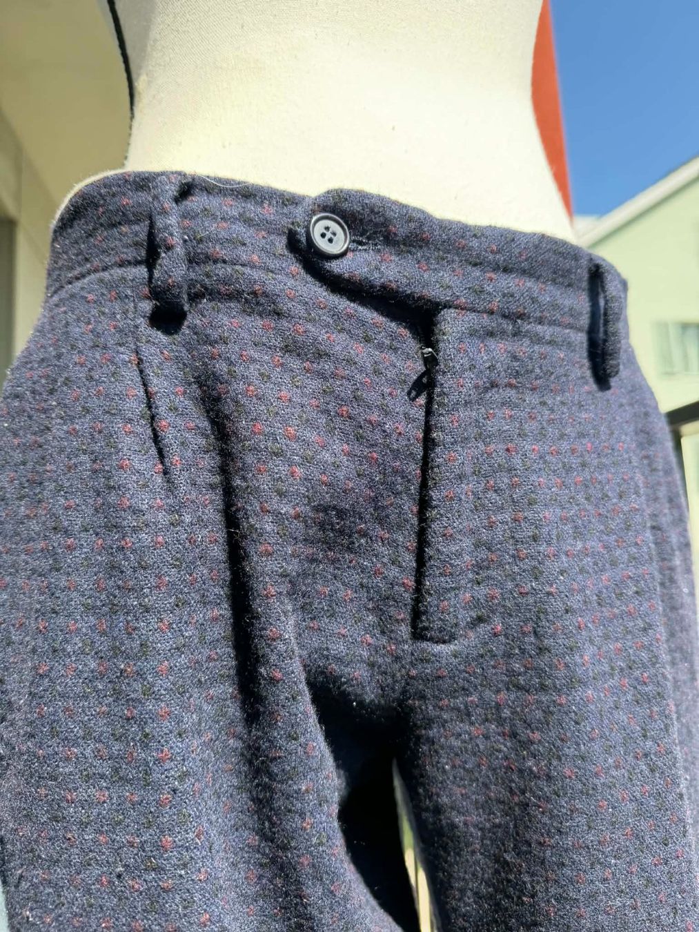 Pantaloni: Edle Wollhose, marineblau, Gr. 46 – Usato da Riehen venduto da edu_92w7 6