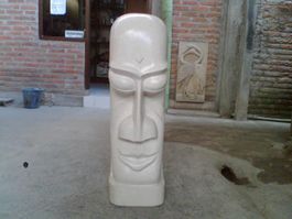 Skulptur Moai Steinskulptur Terrazzo Stein Statue Rapa Nui