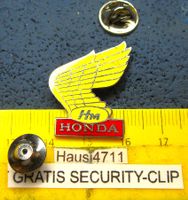 HONDA HM WING MOTO LOGO PIN ENAMEL MIT SECURITY-CLIP