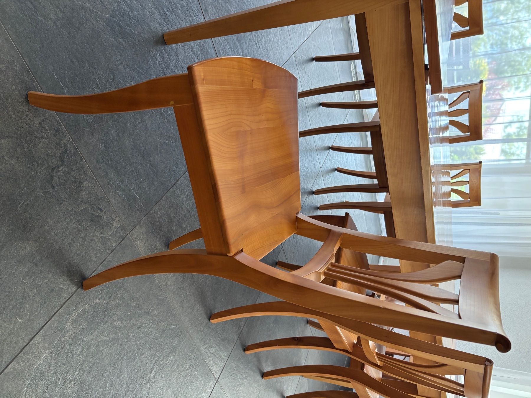 Tischset: Table et 6 chaises cerisier massif – Gebraucht aus Avry-devant-Pont von sla_sp2v 3