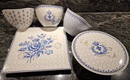 Geschirr Set Finecasa Paris Landhausstil, 5-teilig, Vintage