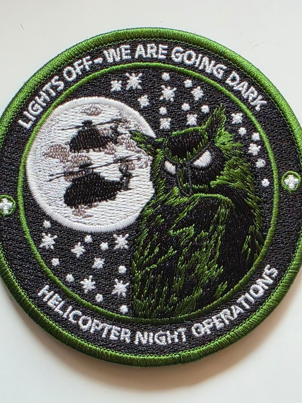 Schweizer Armee Plaketten & Abzeichen: Luftwaffe Abzeichen Badge Hélicoptere nigth Opération Klett – Gebraucht aus Nyon von freetoys08