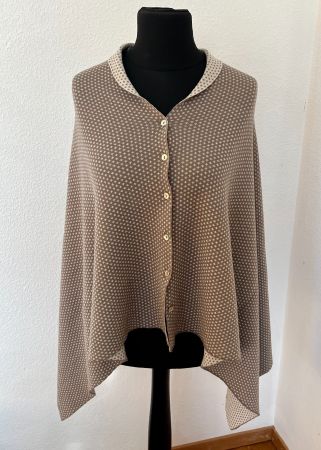 Umhang / Jacke zweifarbig in beige Tönen ✔️(one Size)