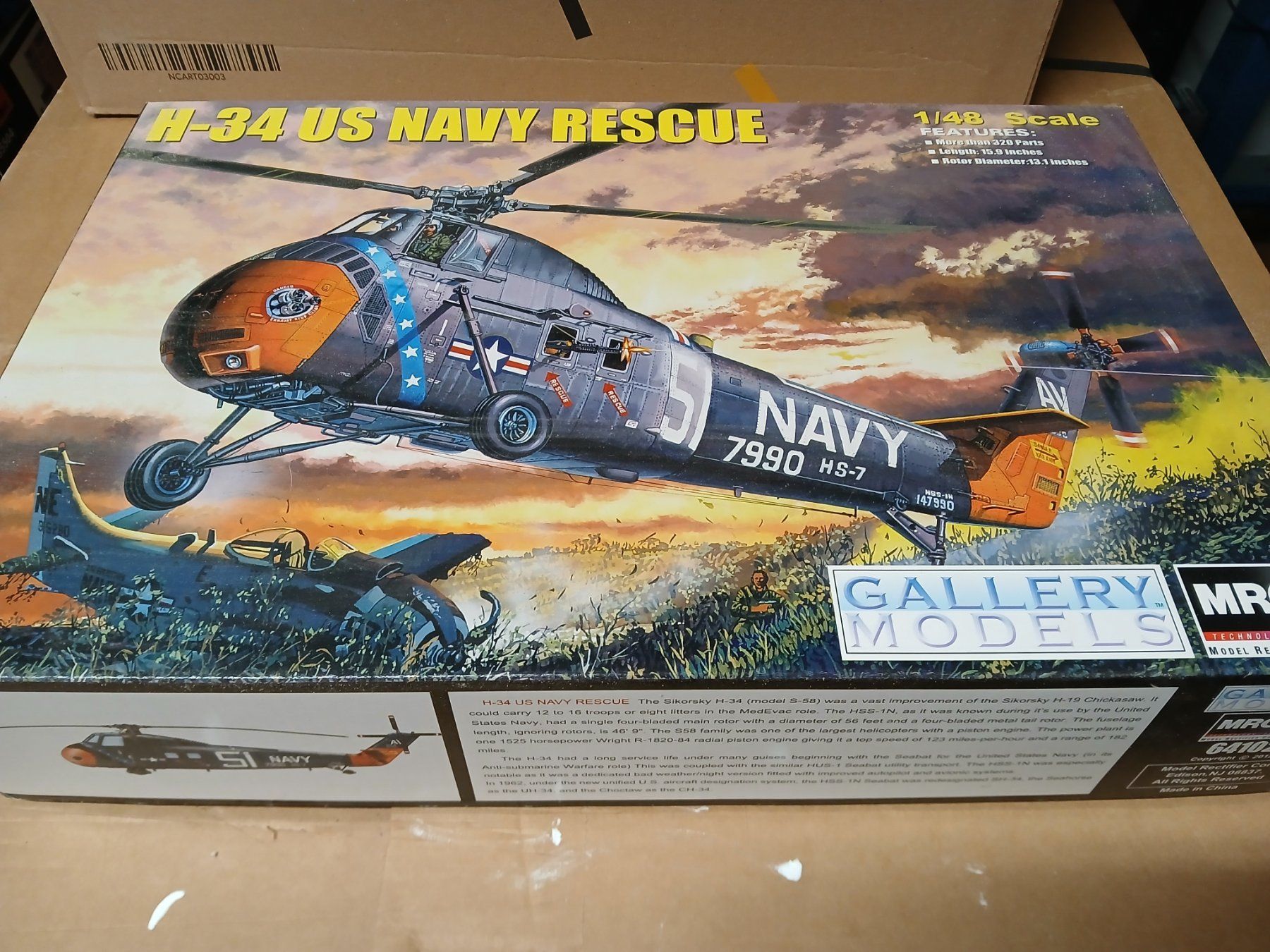 H-34 US Navy Rescue 1/48 Gallery Models (Neu und originalverpackt) in ...