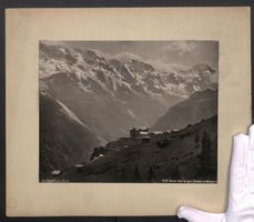 Fotografie Mürren, Blick zum Hotel des 