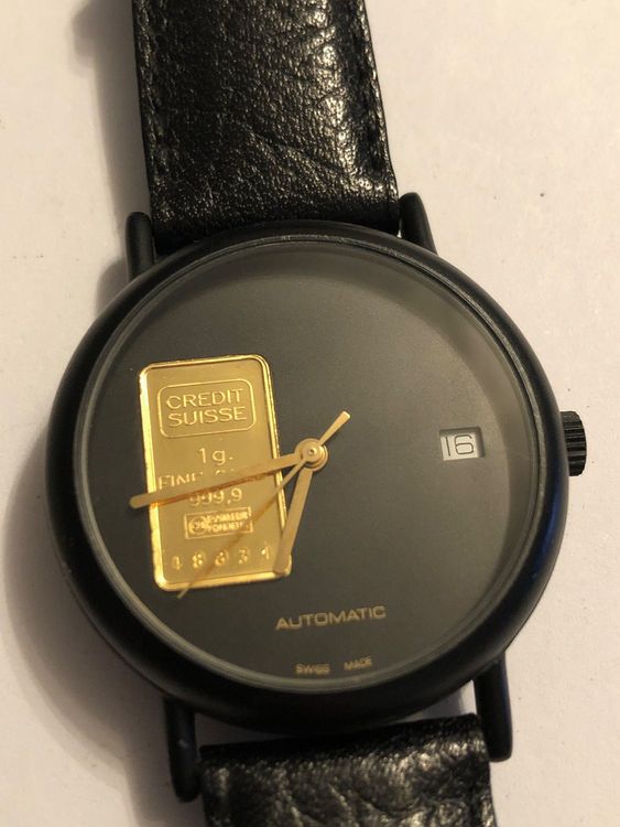 1 Gr Gold Credit Suisse Automatic Uhr Acheter sur Ricardo