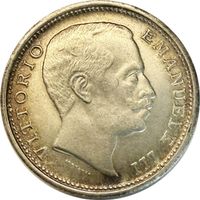 5 Lire Argent Italie 1901 Vittorio Emanuele II I"fausse"