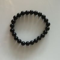 Gummiarmbad Onyx schwarzer 