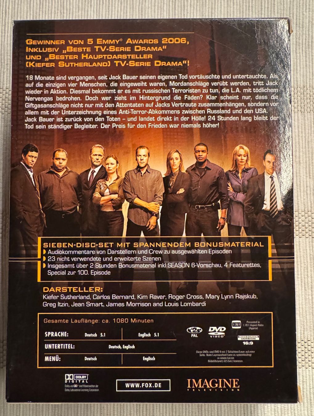 Tutti i DVDs: 24 - Season 5 - Kiefer Sutherland – Usato da Arbon venduto da drs64 1