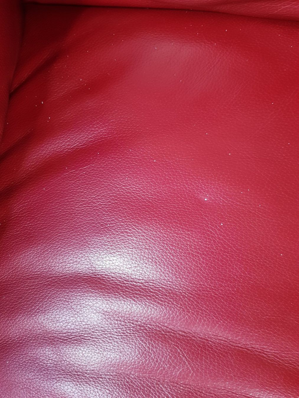 Sofas: Hochwertiges dunkelrotes Leder Ecksofa, verstellbare Teile – Gebraucht aus Turbenthal von viw_48fr 5