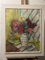Original Ölgemälde auf Leinwand – Blumenstillleben – 75 x 60
