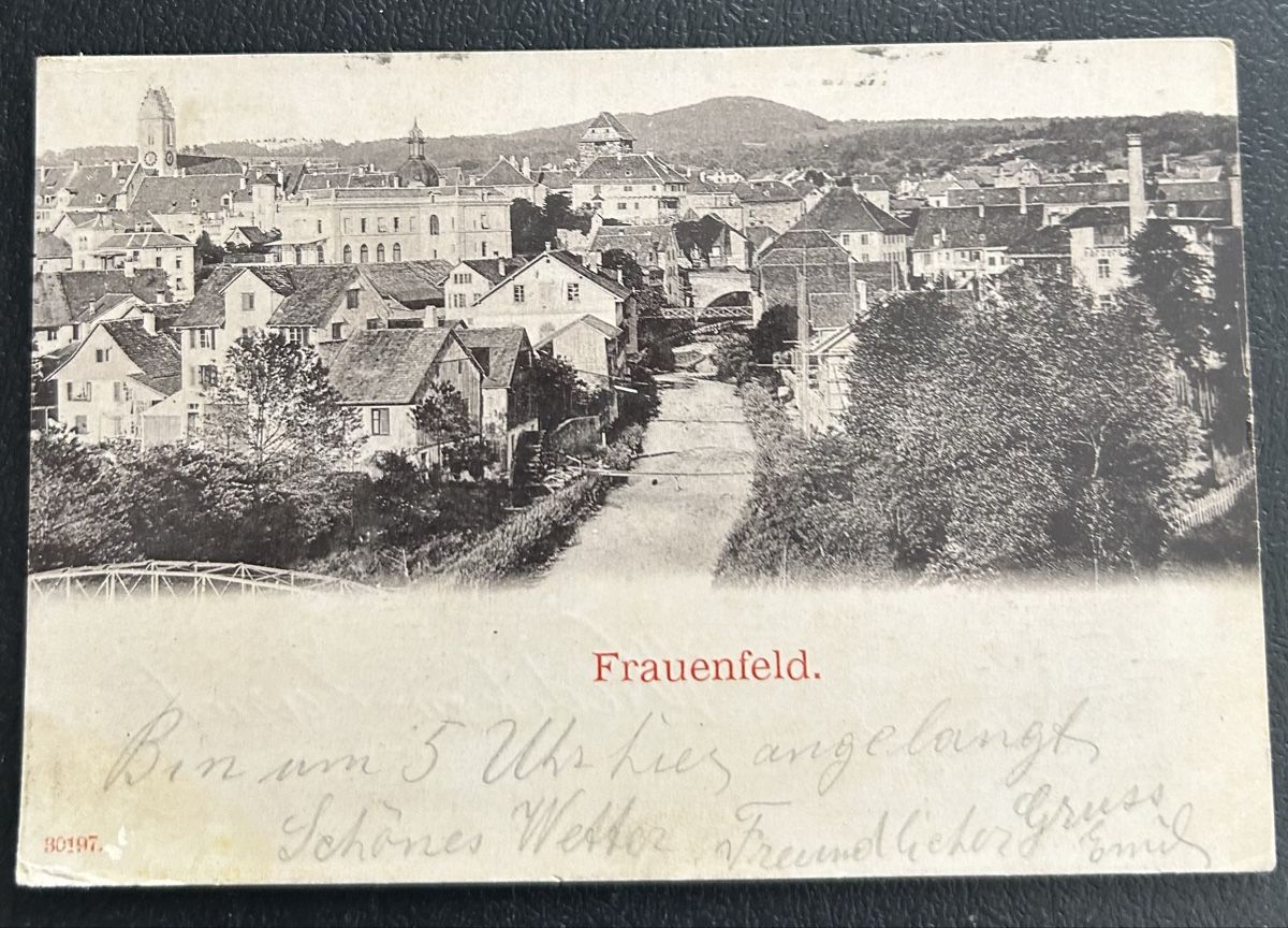 Cartoline postali: AK Frauenfeld 1901 – Usato da Horw venduto da Tellbub