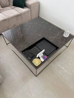 Couchtisch Marmor und Altmessing Optik
