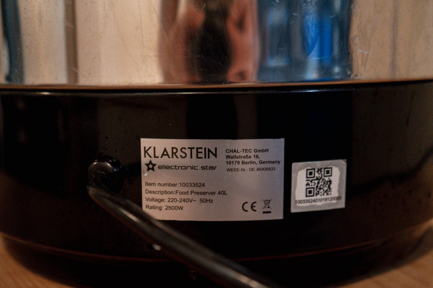 Elettrodomestici da cucina: Klarstein Einkochautomat 40 L, 2500 W – Usato da Riehen venduto da taigersuiss 4