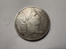 Silbermünze 5 Francs Frankreich 900 silber 1808