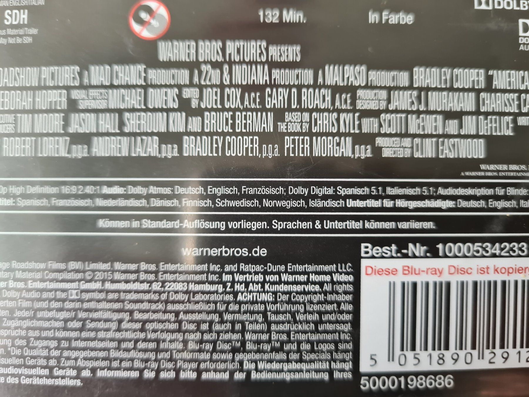 Alle DVDs: American Sniper - New - Blu-ray – Neu und originalverpackt aus Carouge GE von Franllo 2