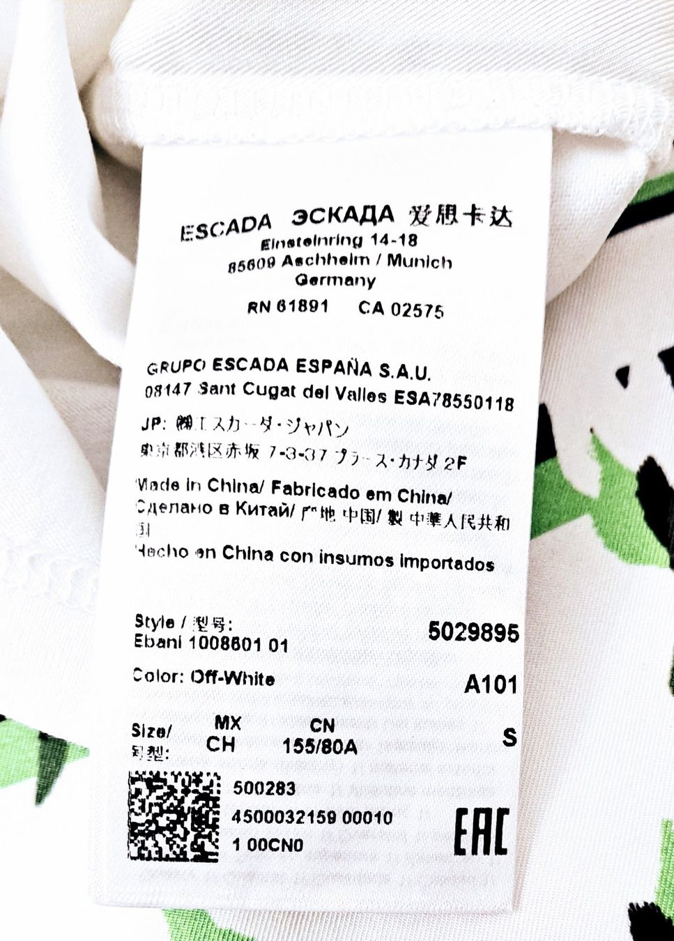 Escada Camicette: Escada Seidenbluse Gr. S eher M. NP 332 CHF – Usato da Liestal venduto da Mas-Y-Mas 4