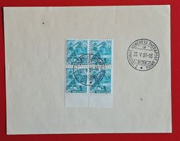 PILATUS 202 VIERERBLOCK INT. KONGRESS THERAPEUTEN UNION 1937