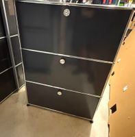 Original USM Haller Highboard Anthrazit – 3 Fächer