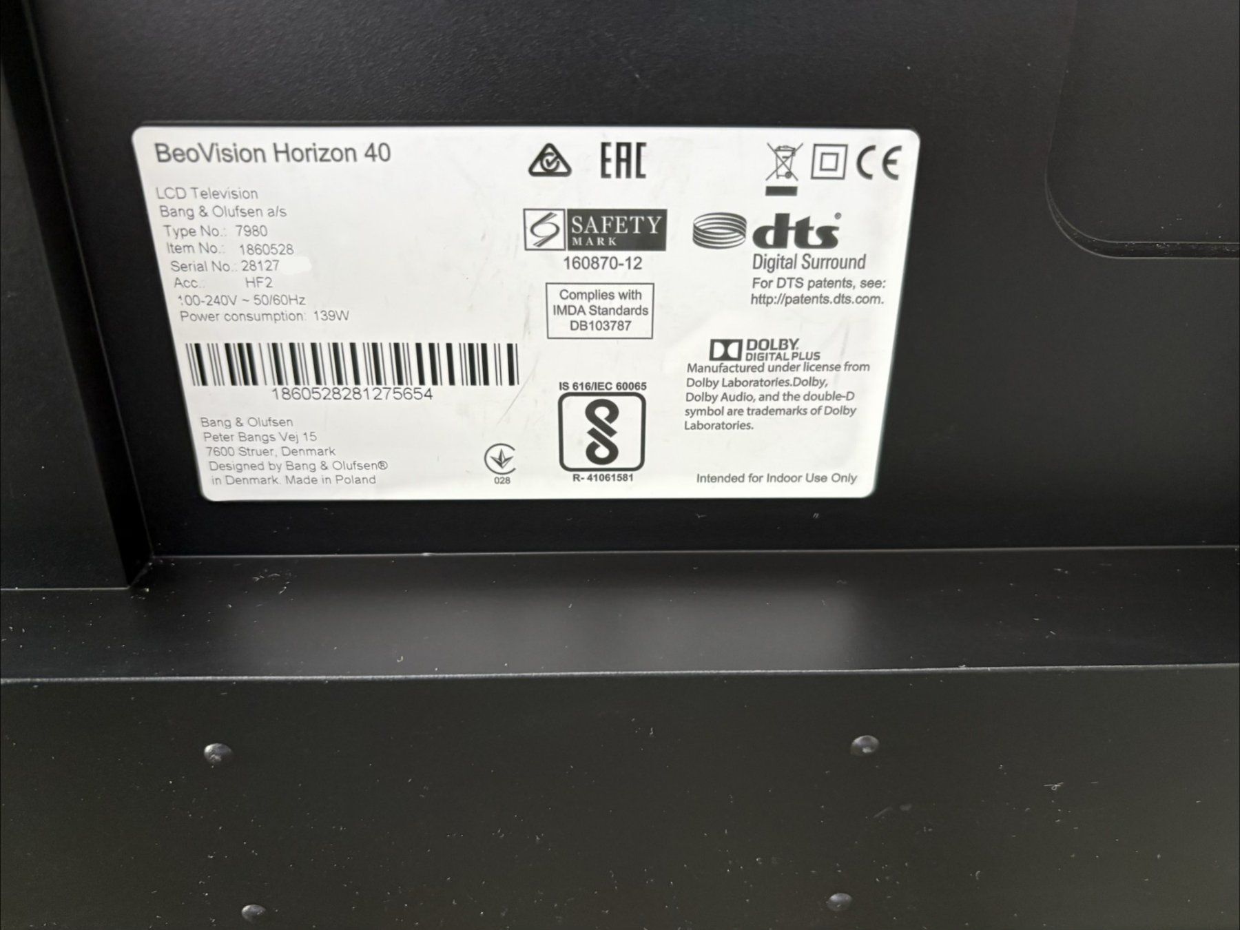 Bang & Olufsen Fernseher: BeoVision Horizon 40 – Gebraucht aus Hochdorf von av-electronics 6