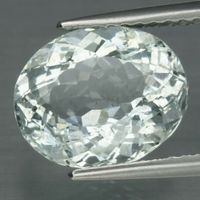 2,88 ct Aigue-marine naturelle, Certificat inclus