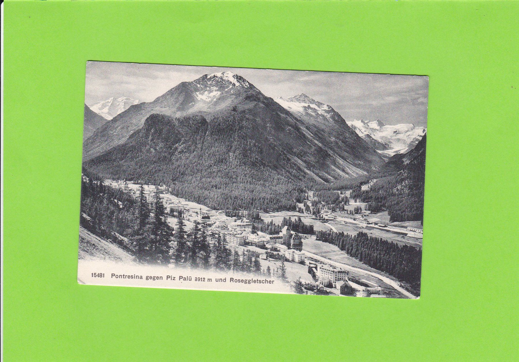 Cartoline postali: Pontresina mit Palü – Usato da St. Peterzell venduto da neckertal