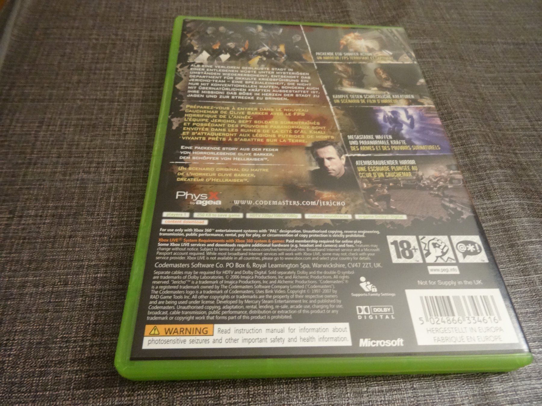 Microsoft Giochi: Clive Barker's Jericho - Xbox 360 – Usato da Olten venduto da Disc-Ausverkauf 2