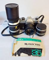 Yashica TL-Electro Analog Kamera + 3 Objektive 35+50+ 70-200