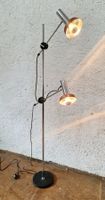 Stehlampe Leselampe Atelierlampe höhenverstellbar 2-flammig