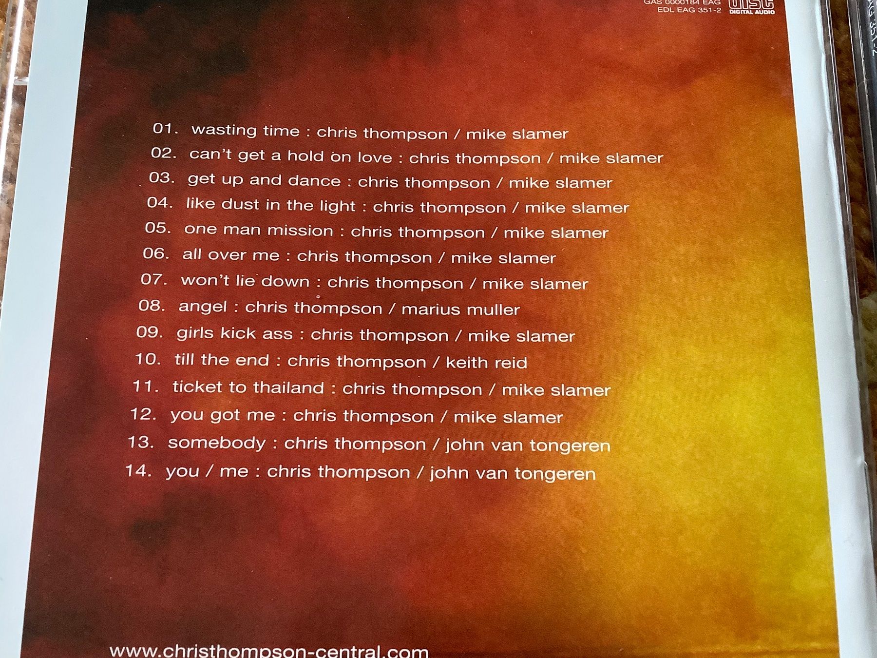 CDs: Chris Thompson * won‘t lie down – Gebraucht aus herzogenbuchsee von HIFIANER 2