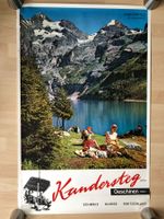 KANDERSTEG /Oeschinensee Original Vintage Reiseplakat 1950